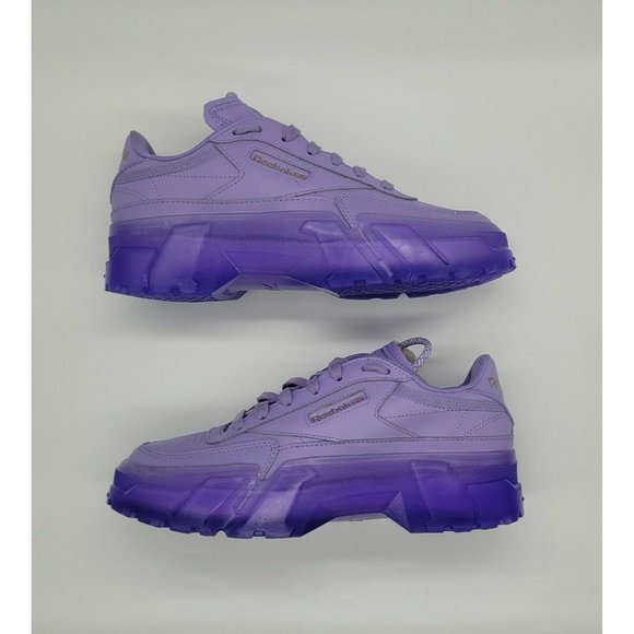 Reebok x Cardi B Club C Junior Size 5.5Y 'Crisp Purple' GX5027 - Picture 2 of 8